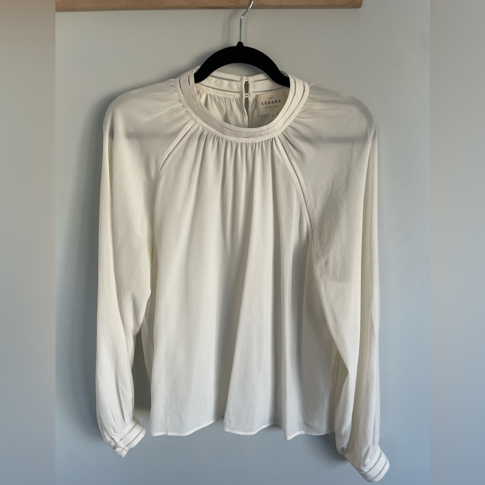 Sezane - like new Cream Blouse